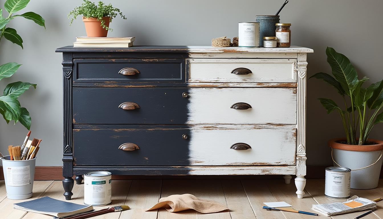 découvrez comment transformer un vieux meuble en une pièce tendance et unique grâce à nos astuces de rénovation simples et créatives.
