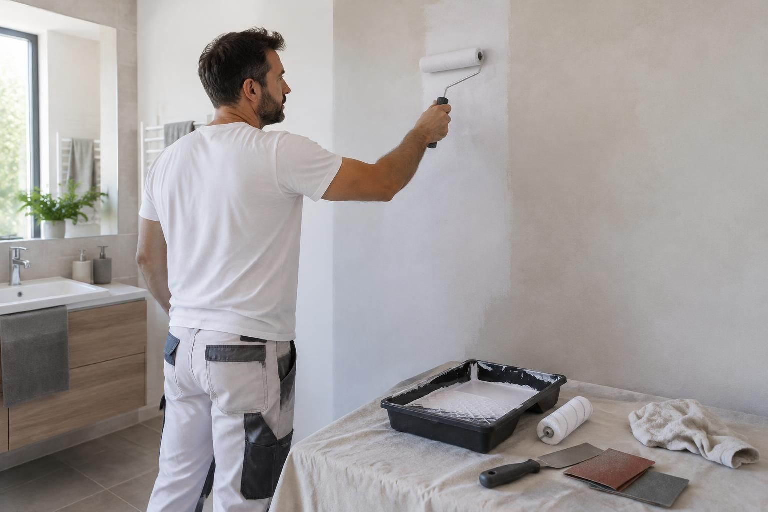 découvrez comment nettoyer, réparer et traiter un mur avant la pose d’un papier peint intissé dans une pièce humide, pour une finition durable.